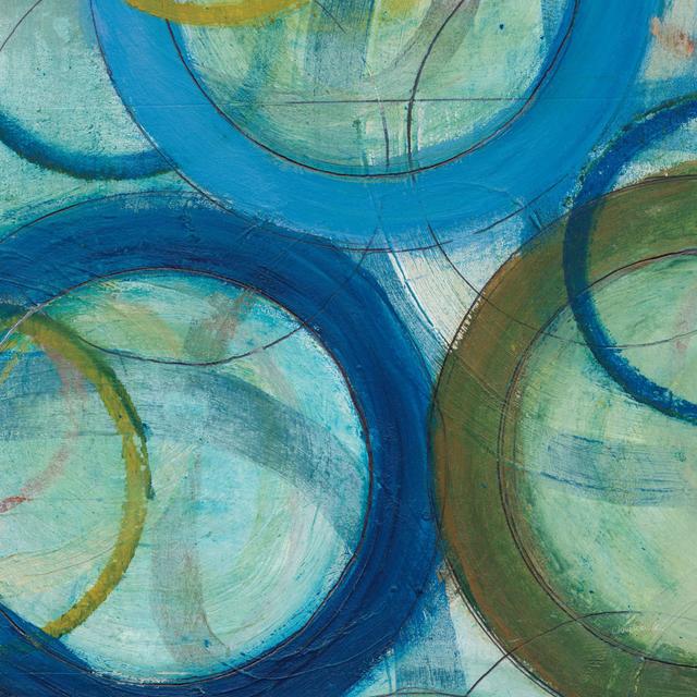 Circle Play IV Crop by Cheryl Warrick - Wrapped Canvas Art Prints Metro Lane Size: 122cm H x 122cm W x 3.8cm D on Productcaster.