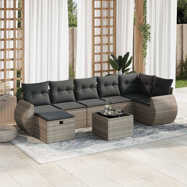 Gartensofa Arrilla ModernMoments Farbe des Kissens: Dunkelgrau, Rahmenfarbe: Grau on Productcaster.