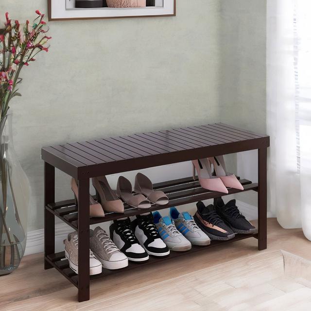 8 Pair Shoe Storage Bench Rafaelo Mobilia on Productcaster.