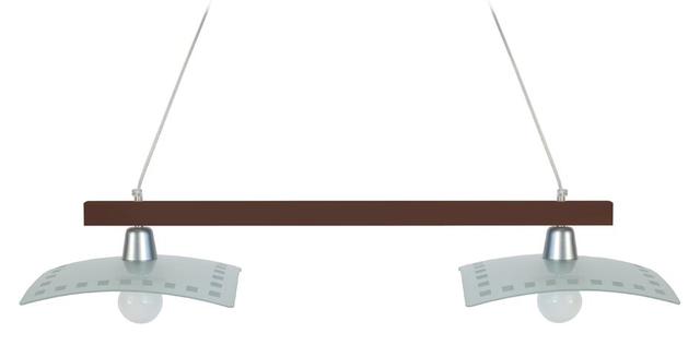 Rafe 2-Light Kitchen Island Pendant Latitude Run Finish: Dark Brown on Productcaster.