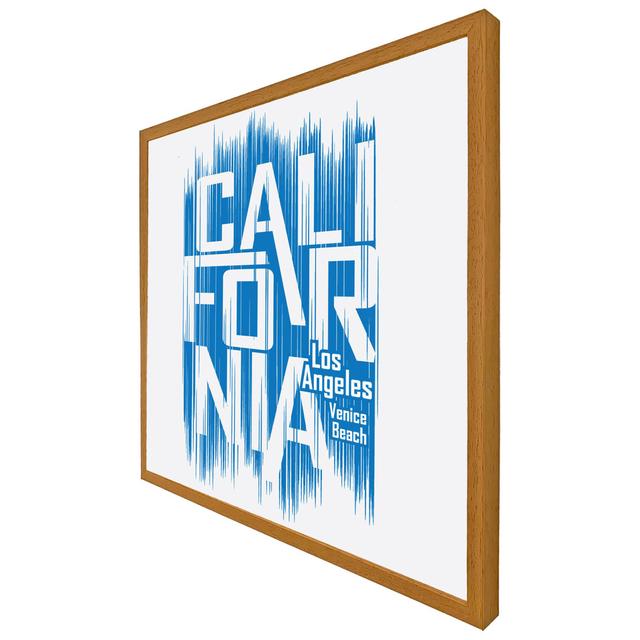 Ashaad California Venice Beach - Single Picture Frame Print Metro Lane Size: 61cm H x 61cm W x 4cm D, Frame Colour: Oak Framed on Productcaster.