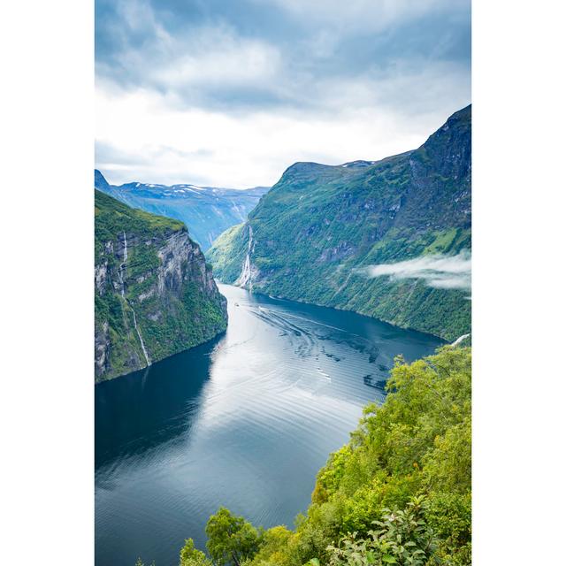 Fjord In The Clouds - Print Alpen Home Size: 46cm H x 30cm W x 3.8cm D on Productcaster.