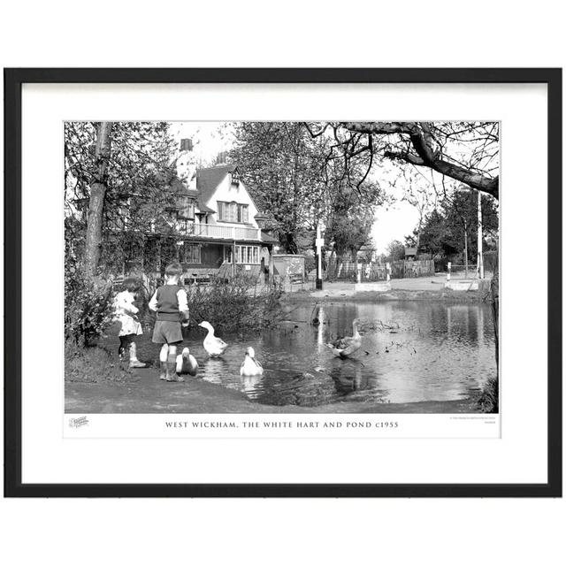 'West Wickham, the White Hart And Pond C1955' by Francis Frith - Picture Frame Photograph Print on Paper The Francis Frith Collection Size: 28cm H x 3 on Productcaster.