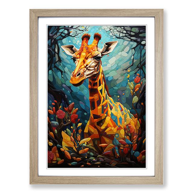 Giraffe Orphismus World Menagerie Format: Eiche, Größe: 64cm H x 46cm B x 2cm T on Productcaster.