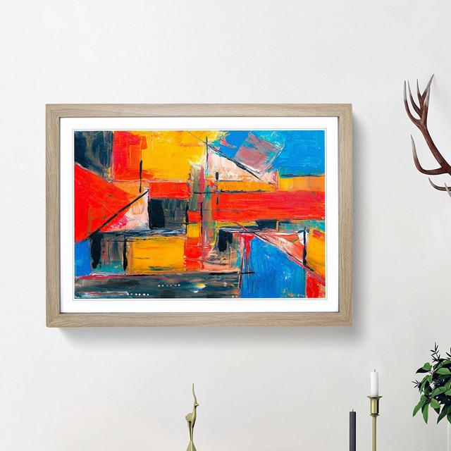 Abstract Vol.388 by S.Johnson - Picture Frame Painting Print East Urban Home Frame Option: Oak Framed, Size: 27cm H x 36cm W x 2cm D on Productcaster.