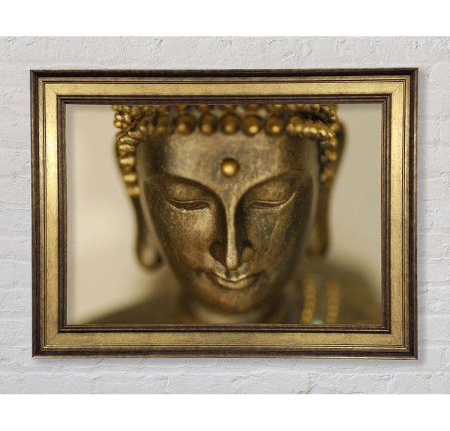 Buddha Face Temple - Druck Bright Star Größe: 59,7 cm H x 84,1 cm B x 8 cm T on Productcaster.