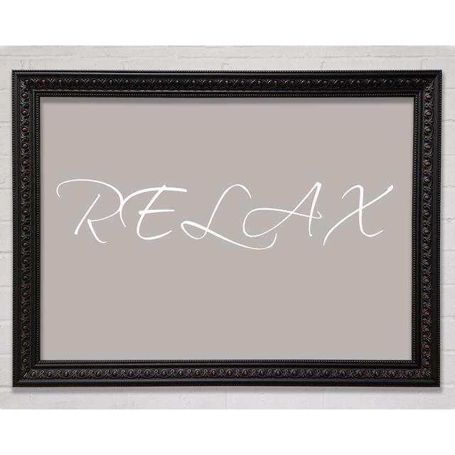 Bathroom Quote Relax Beige - Print Bright Star Size: 42cm H x 59.7cm W x 3cm D, Colour: Beige on Productcaster.