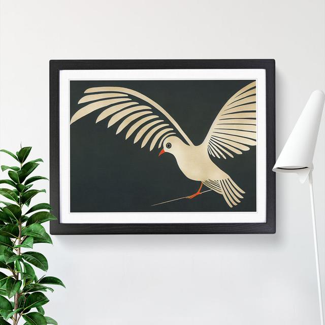 Incredible Dove Bird Abstract - Picture Frame Graphic Art ClassicLiving Frame Colour: Black, Size: 34cm H x 46cm W x 2cm D on Productcaster.