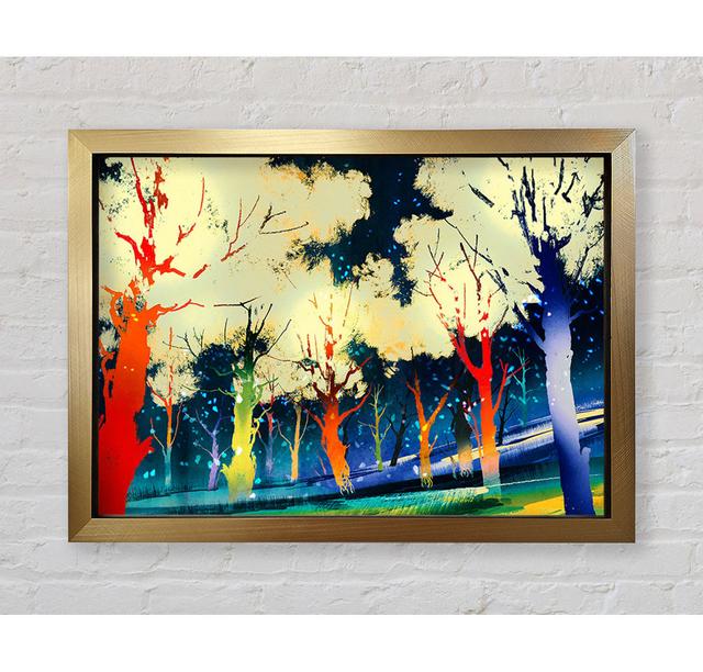 Disco Trees - Single Picture Frame Print Bright Star Size: 59.7cm H x 84.1cm W x 3.4cm D on Productcaster.