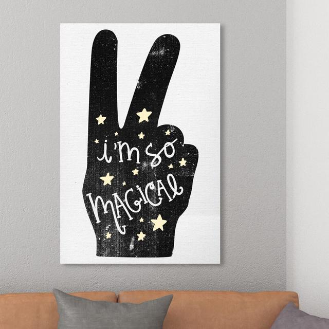 I Am So Magical Peace Light - Wrapped Canvas Print East Urban Home Size: 91 cm H x 61 cm W on Productcaster.