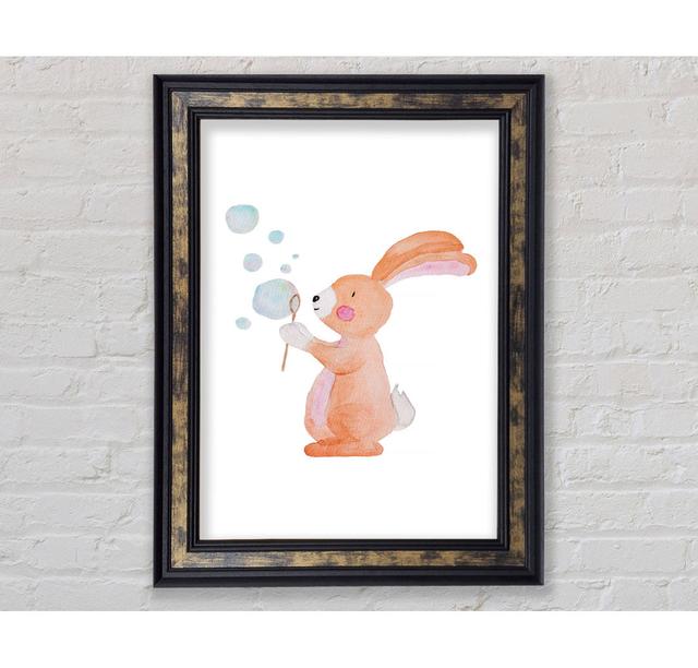 Bunny Bubble Love - Single Picture Frame Art Prints 17 Stories Size: 42cm H x 59.7cm W on Productcaster.