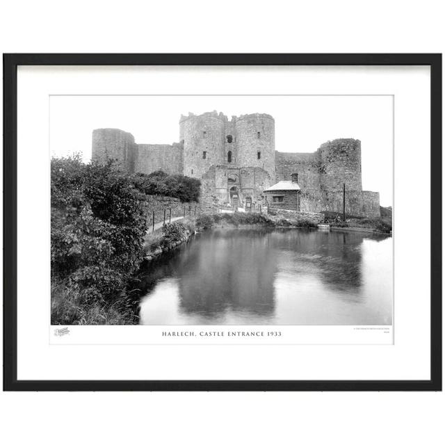 'Harlech, Castle Entrance 1933' - Picture Frame Photograph Print on Paper The Francis Frith Collection Size: 40cm H x 50cm W x 2.3cm D on Productcaster.