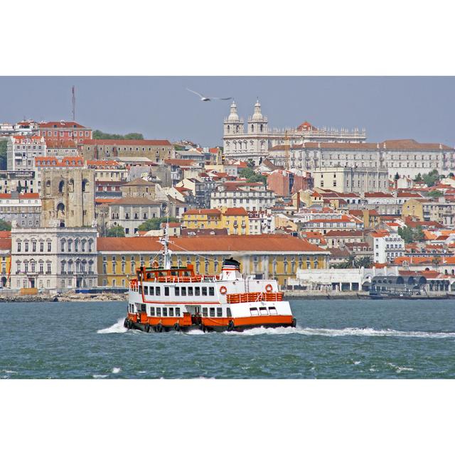 Lisbon With River Tagus by Nisangha - Wrapped Canvas Print Breakwater Bay Size: 61cm H x 91cm W on Productcaster.