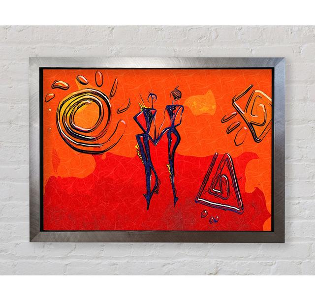 African Tribal Art 8 Framed Print Wall Art Ivy Bronx Size: 84.1cm H x 118.9cm W x 3.4cm D, Format: Bronze Framed Paper on Productcaster.