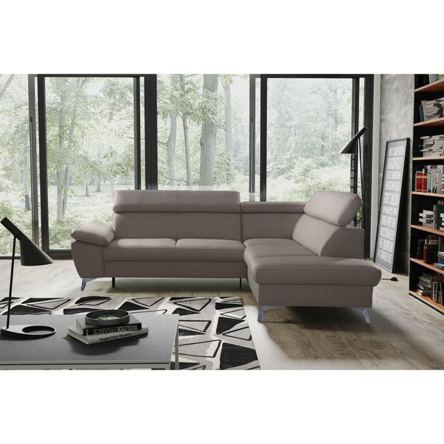 Ashianna Sleeper Corner Sofa Ivy Bronx Orientation: Right Hand Facing, Upholstery Colour: Taupe on Productcaster.