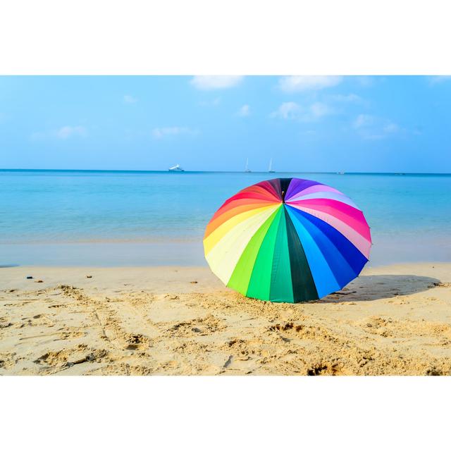 Umbrella NaphassaphornSkyblue; Pink; Fuschia; Green; Yellow; Red; Orange; Violet; Brown; Beige; Lavander475025614 House of Hampton Size: 30cm H x 46cm on Productcaster.