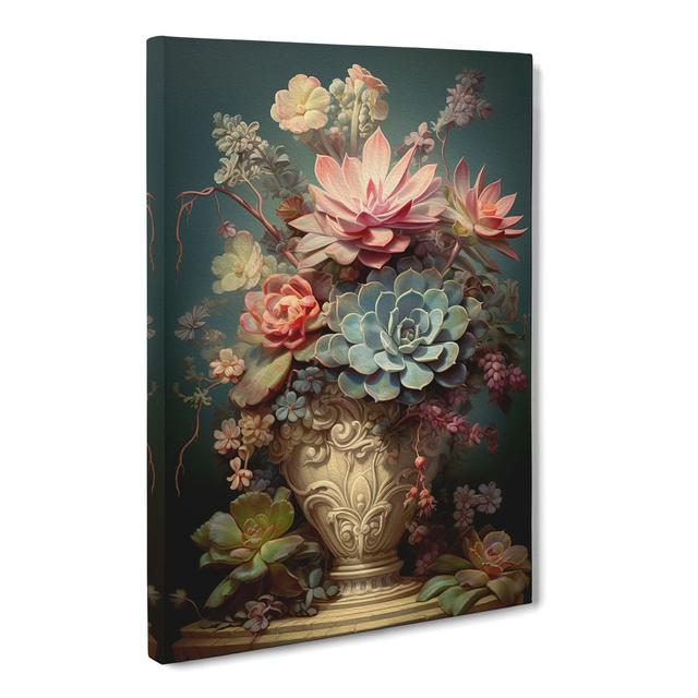 Succulent Victorian - No Frame Art Prints World Menagerie Size: 50cm H x 35cm W x 3cm D on Productcaster.