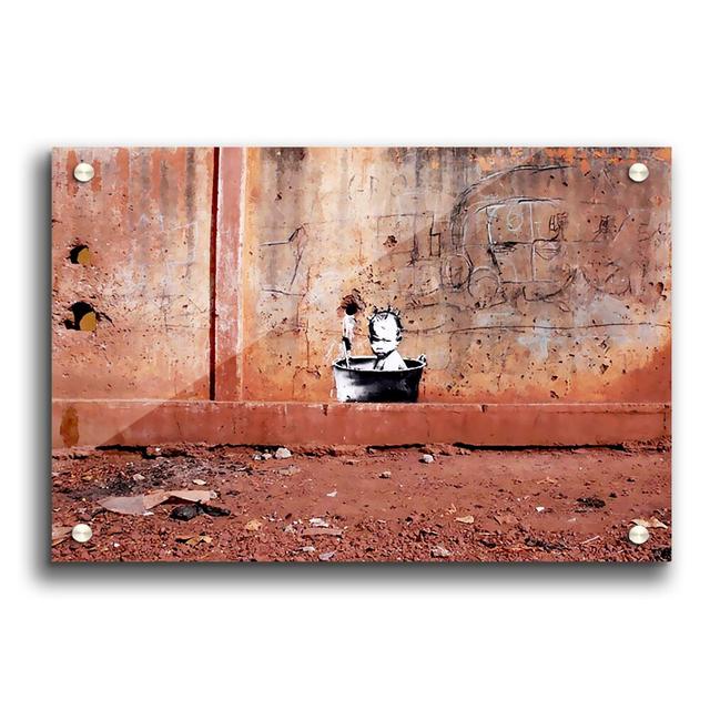 Baby Bath by Banksy - Unframed Photograph Print on Paper East Urban Home Size: 84.1cm H x 118.9cm W on Productcaster.