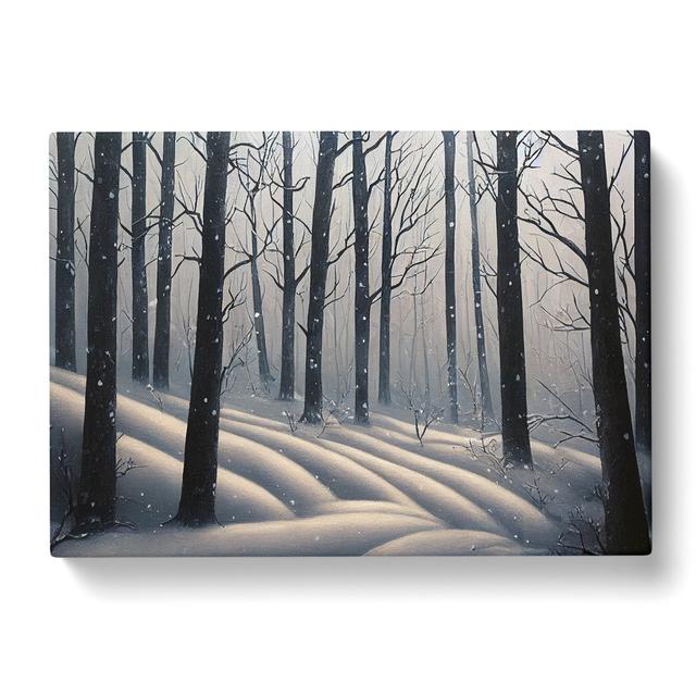 Winter Forest Painting Vol.2 - Wrapped Canvas Print Alpen Home Size: 50cm H x 76cm W x 3cm D on Productcaster.