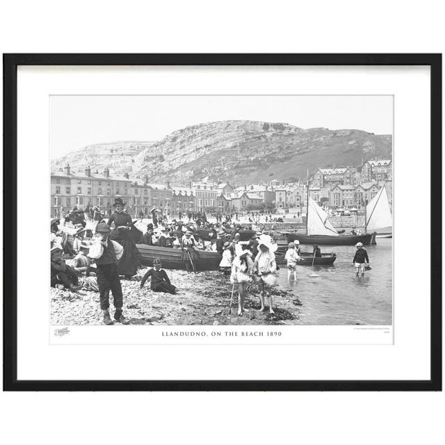 Llandudno, On The Beach 1890 - Single Picture Frame Print The Francis Frith Collection Size: 60cm H x 80cm W x 2.3cm D on Productcaster.