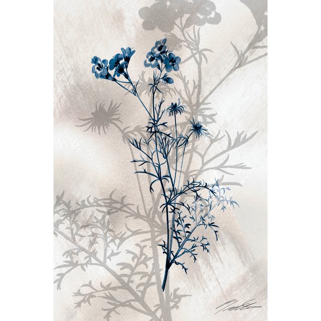 Indigo Bloom I by John Butler - Wrapped Canvas Painting Rosalind Wheeler Size: 30cm H x 20cm W x 3.8cm D on Productcaster.