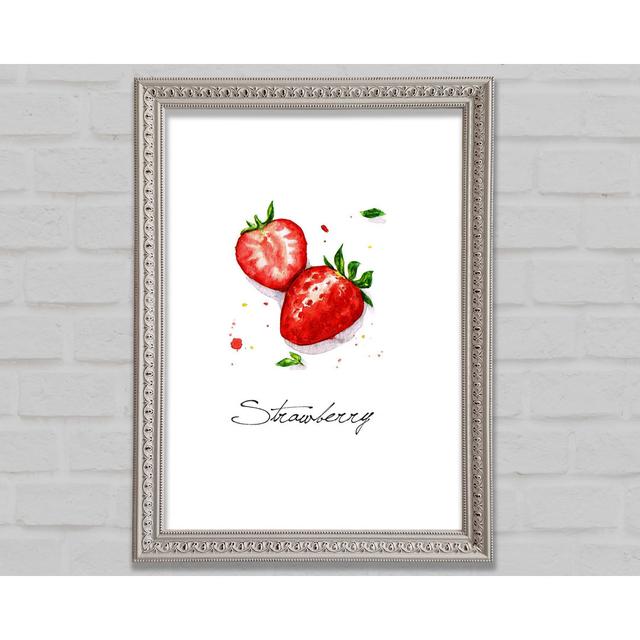 Strawberries - Single Picture Frame Art Prints Bright Star Size: 59.7cm H x 42cm W x 3cm D on Productcaster.