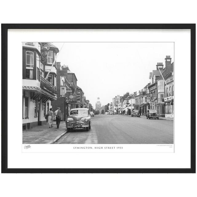 Lymington, High Street 1955 by Francis Frith - Single Picture Frame Print The Francis Frith Collection Size: 40cm H x 50cm W x 2.3cm D on Productcaster.