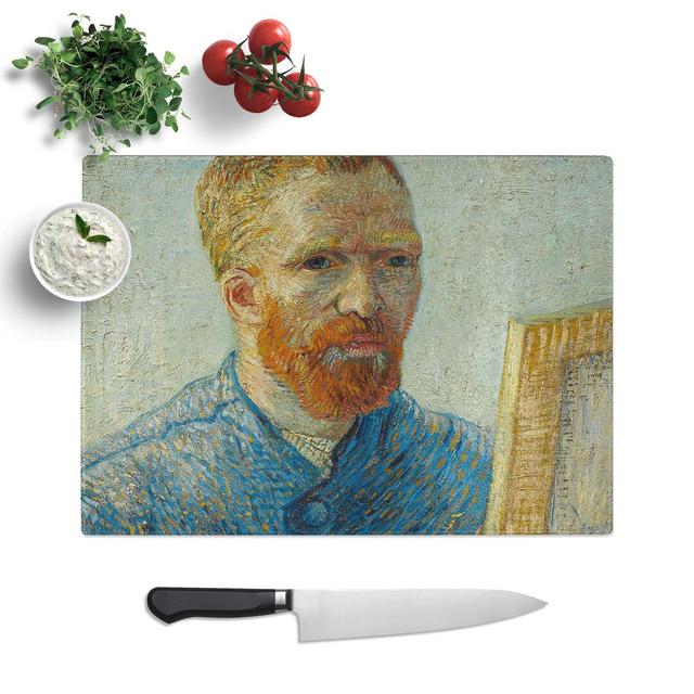 Self-Portrait Vol.6 by Vincent Van Gogh Chopping Board East Urban Home Size: 0.4cm H x 28.5cm W x 39cm L on Productcaster.