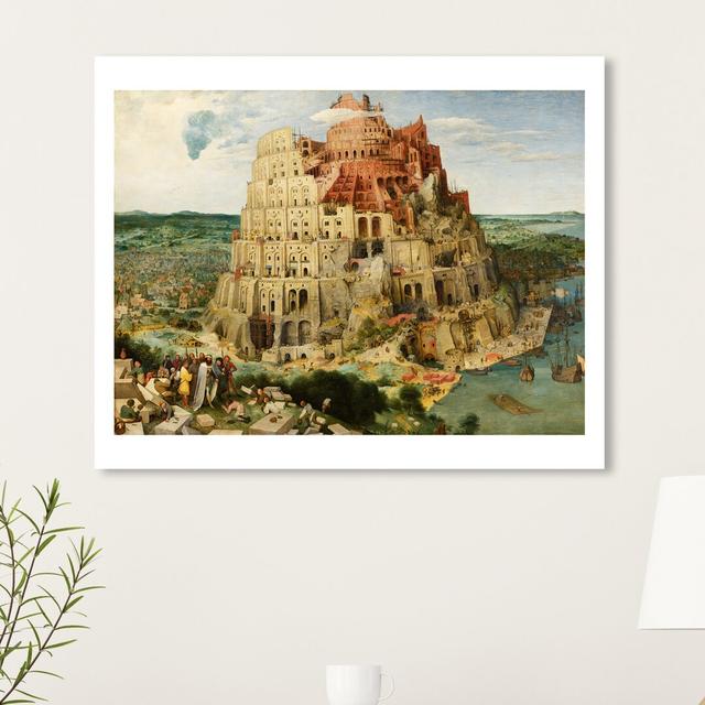 'Bruegel - the Tower of Babel' Graphic Art on Wrapped Canvas East Urban Home Size: 61 cm H x 71.1 cm W on Productcaster.