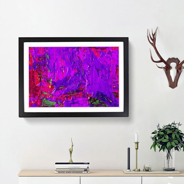 Abstract Art Painting Vol.103 by S.Johnson - Picture Frame Painting Print East Urban Home Frame Option: Black Framed, Size: 62cm H x 87cm W x 2cm D on Productcaster.