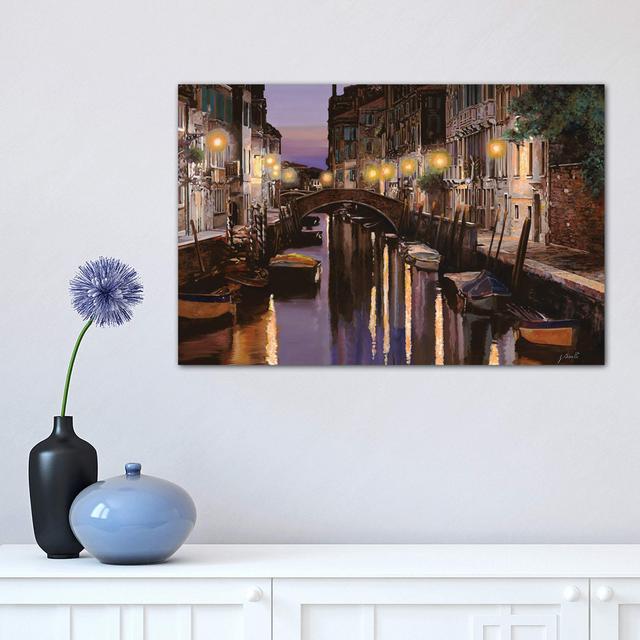 Venezia Al Crepuscolo by Guido Borelli - Wrapped Canvas Painting Print Latitude Run Size: 30.48cm H x 45.72cm W x 1.91cm D on Productcaster.