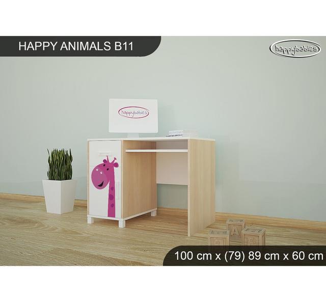 100 cm Schreibtisch W Happy Babies Grundfarbe: Eiche on Productcaster.