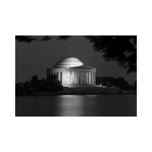 1960s Washington Dc Jefferson Memorial at Night by Vintage Images - Wrapped Canvas Photograph Latitude Run Size: 66.04cm H x 101.6cm W x 1.91cm D on Productcaster.