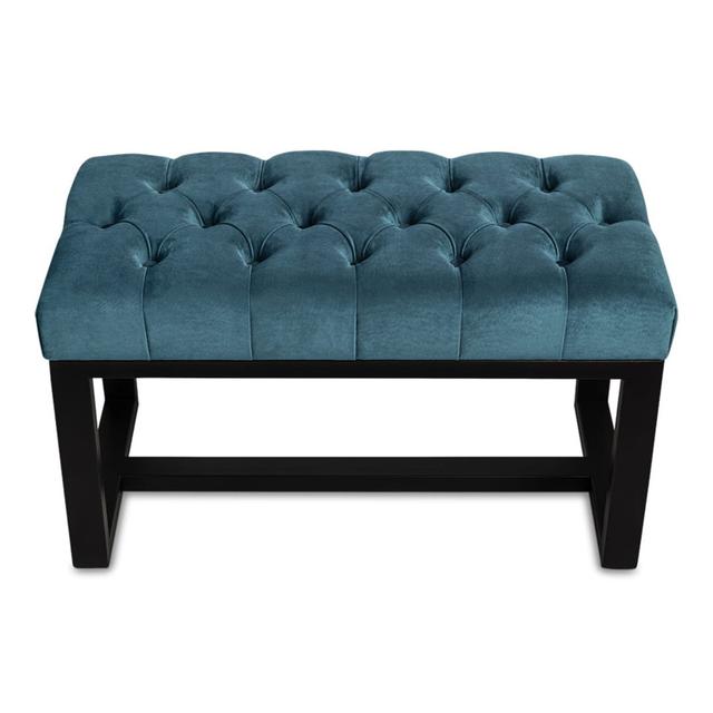 Evgenija Upholstered Bench Ebern Designs Size: H40 x W120 x D40cm on Productcaster.