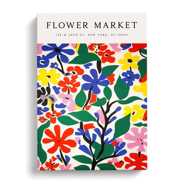 XMKTMKT-464 New York Flower Market Exhibition No.3 - Wrapped Canvas Print George Oliver Size: 76cm H x 50cm W x 3cm D on Productcaster.