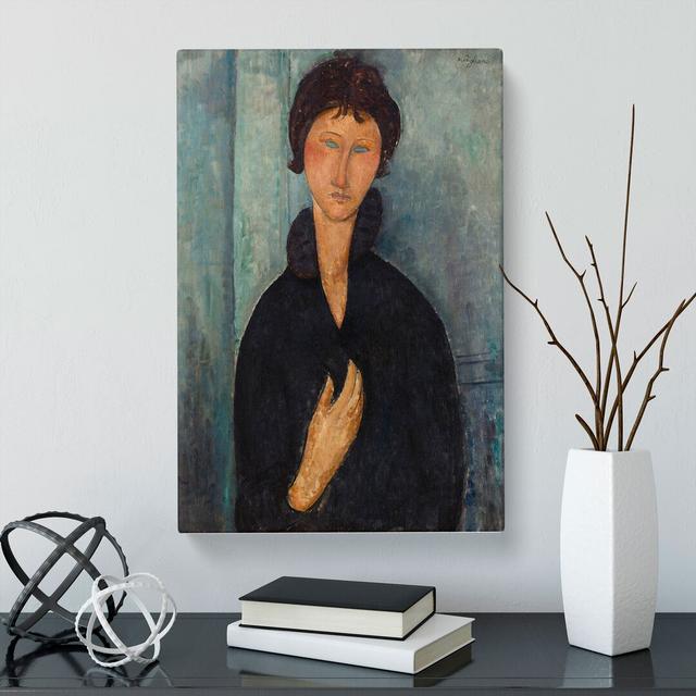 Portrait of a Woman Vol.8 by Amedeo Modigliani - Wrapped Canvas Painting East Urban Home Size: 76cm H x 50cm W x 3cm D on Productcaster.