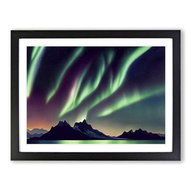 Northern Lights Vol.6 - Picture Frame Graphic Art 17 Stories Frame Colour: Black, Size: 25cm H x 34cm W x 2cm D on Productcaster.