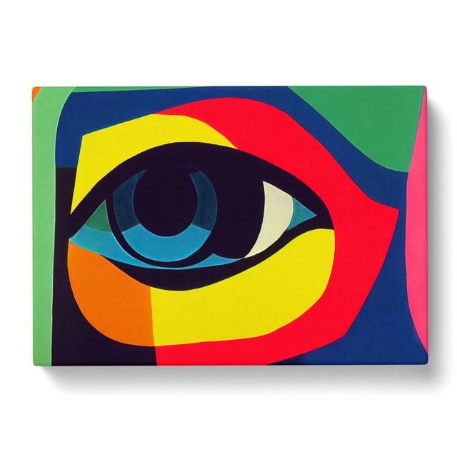 Colourful Abstract Eye Vol.3 - Wrapped Canvas Print Metro Lane Size: 40cm H x 60cm W x 3cm D on Productcaster.