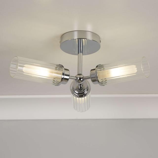 Brentyn Glass Flush Mount Metro Lane on Productcaster.