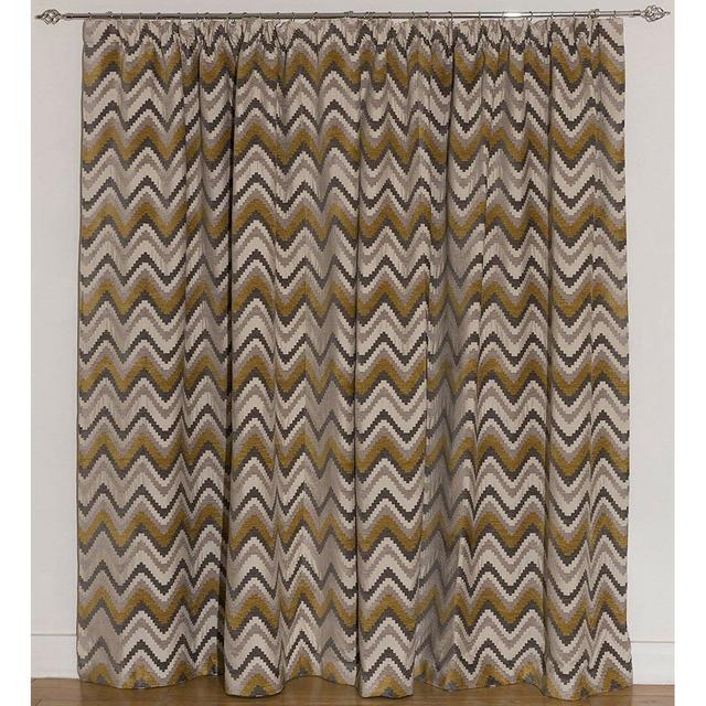 Cynthia Pencil Pleat Blackout Thermal Curtains (Set of 2) Bloomsbury Market Size per Panel: 167 W x 137 D cm on Productcaster.