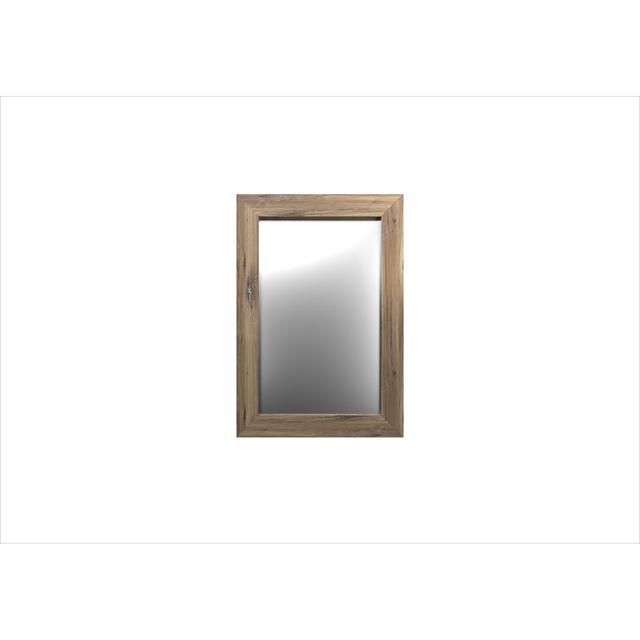 Mirror Ebern Designs Finish: Medium Brown/Silver, Size: 86cm H x 60cm W on Productcaster.