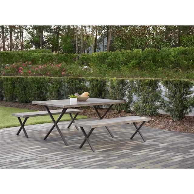 Fikes Rectangular 4 - Person 167cm Long Picnic Table Williston Forge on Productcaster.