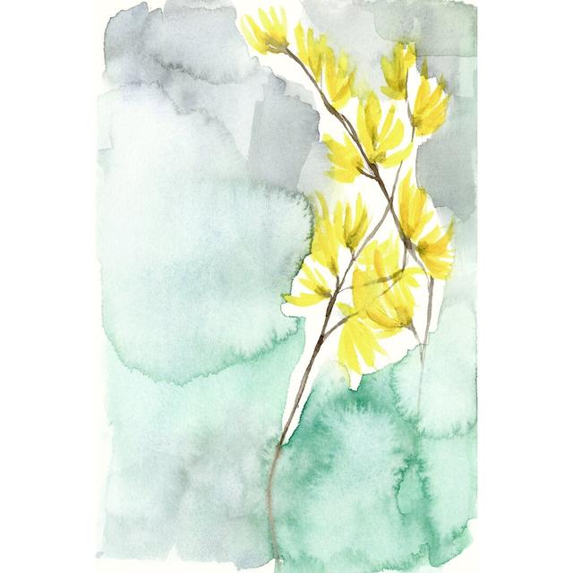 Forsythia Dreams II by Jennifer Goldberger - Wrapped Canvas Painting Ivy Bronx Size: 122cm H x 81cm W on Productcaster.