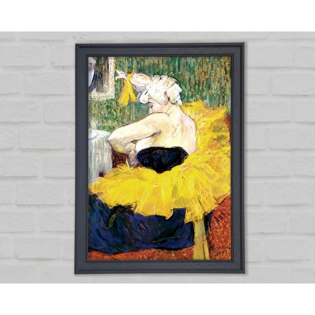 Toulouse Lautrec the Clowness Cha U Kao Framed Print - Picture Frame Graphic Art on Canvas ClassicLiving Size: 21cm H x 29.7cm W x 1.5cm D, Format: Gu on Productcaster.