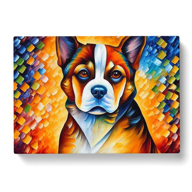 Dog Vol.1 Abstract - Wrapped Canvas Graphic Art Marlow Home Co. Size: 50cm H x 76cm W x 3cm D on Productcaster.