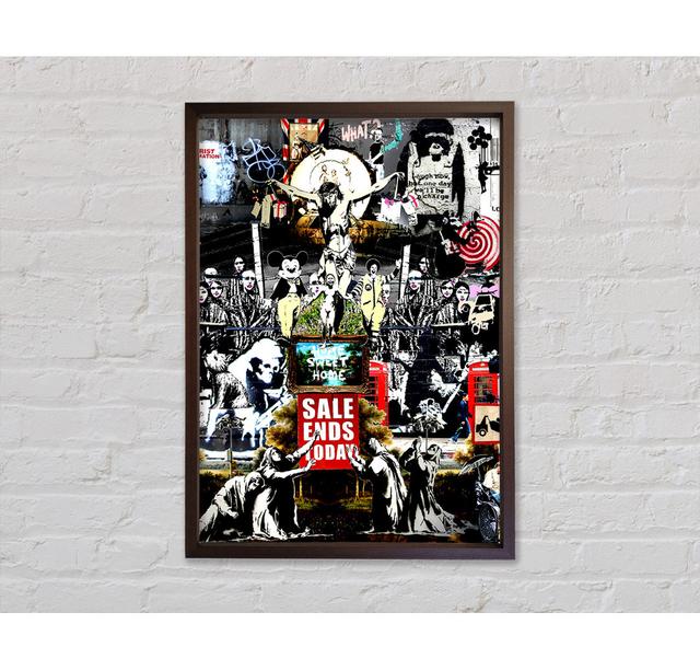 Banksy Collage 3 - Print Bright Star Size: 84.1cm H x 59.7cm W x 3.3cm D on Productcaster.