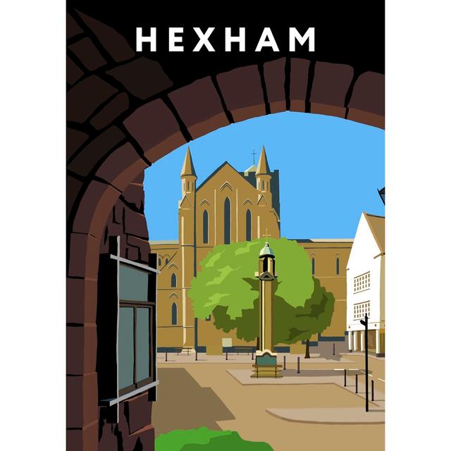 Hexham by Richard O'Neil - Graphic Art Print on Paper East Urban Home Size: 40 cm H x 30 cm W x 1 cm D, Format: No Frame on Productcaster.