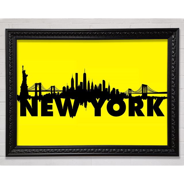 Yellow NYC - Single Picture Frame Art Prints Ebern Designs Size: 21cm H x 29.7cm W on Productcaster.