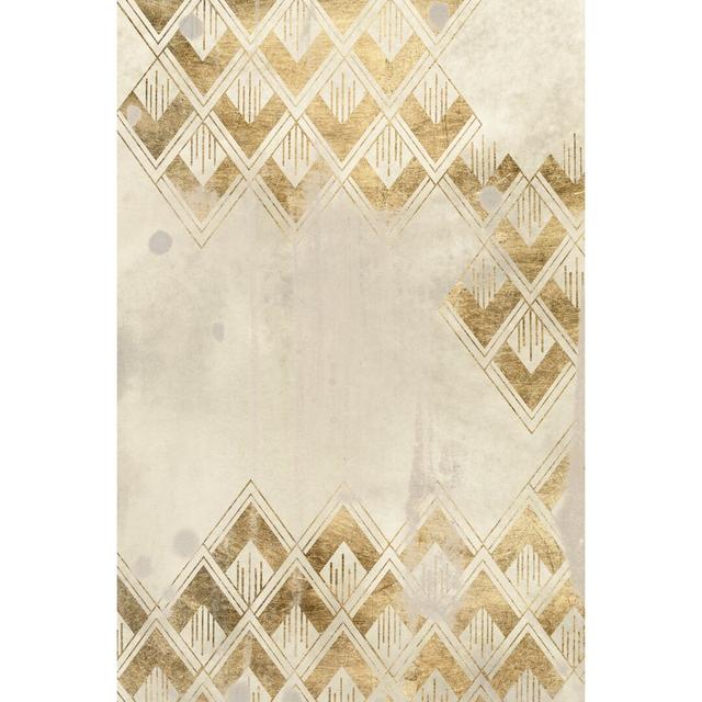 Deco Pattern In Cream III by June Erica Vess - Wrapped Canvas Print Fairmont Park Size: 122cm H x 81cm W on Productcaster.