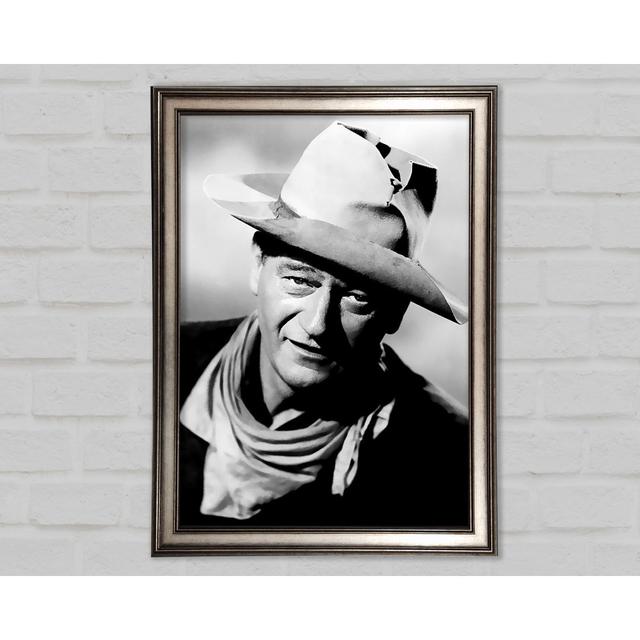 John Wayne Cowboy - Print Rosalind Wheeler Size: 84.1cm H x 59.7cm W x 1.5cm D, Format: Natural Framed Paper on Productcaster.